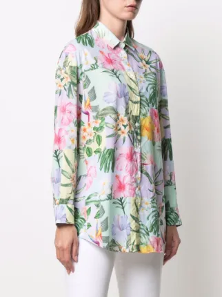 floral-print cotton shirt展示图