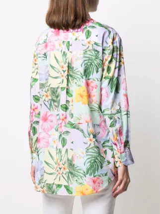 floral-print cotton shirt展示图