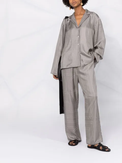 TotÃªme Monogram Silk Pyjama Bottoms - Farfetch