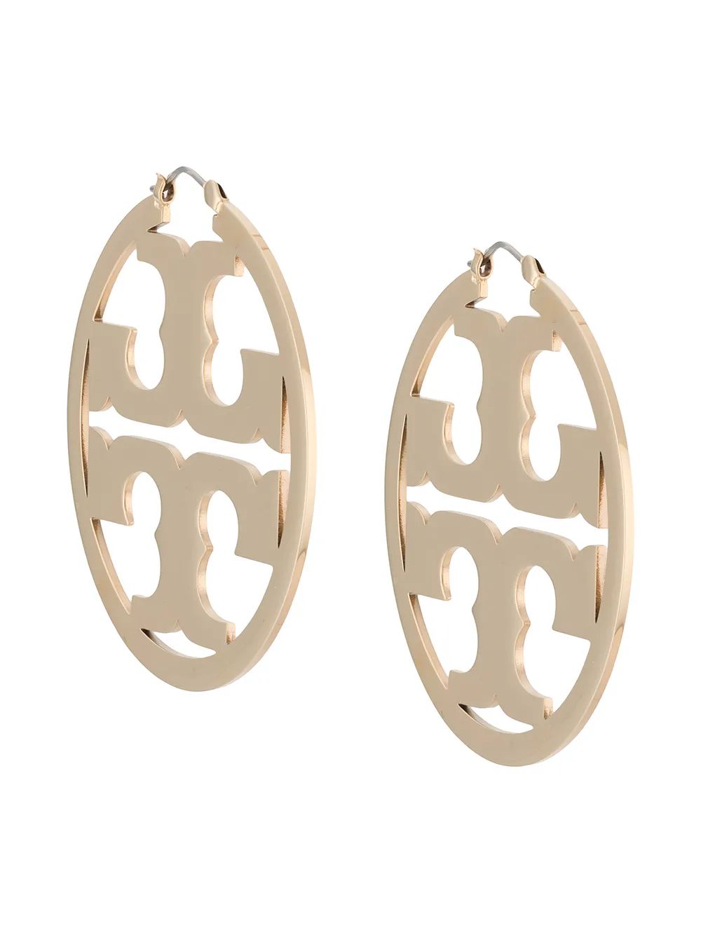 

Tory Burch Miller logo-plaque earrings - Gold