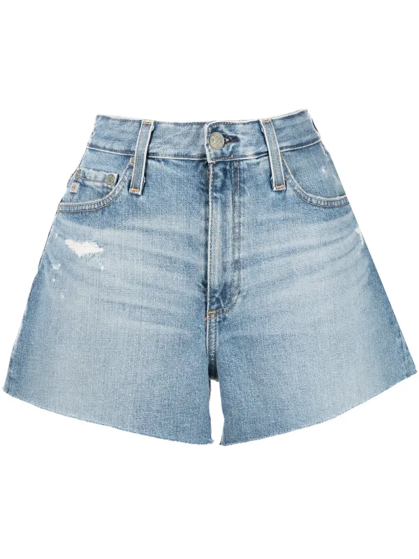 AG Jeans Alexis high rise Denim Shorts Blue FARFETCH ZA