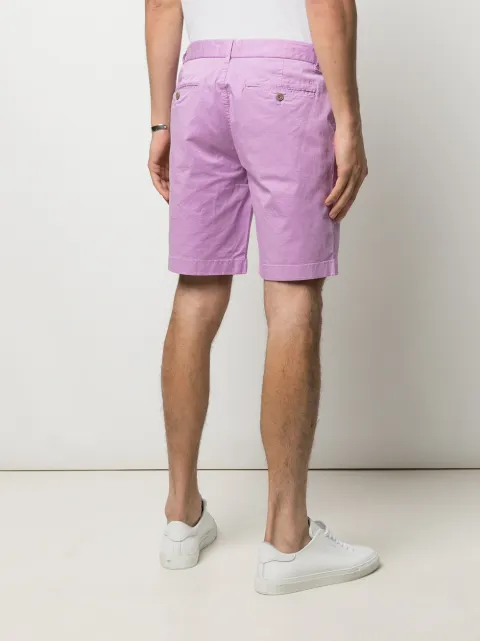 Closed pink straight-leg chino shorts 