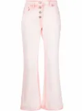 Alberta Ferretti acid-wash bootcut jeans - Pink