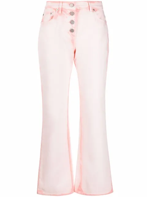 Alberta Ferretti acid-wash bootcut jeans