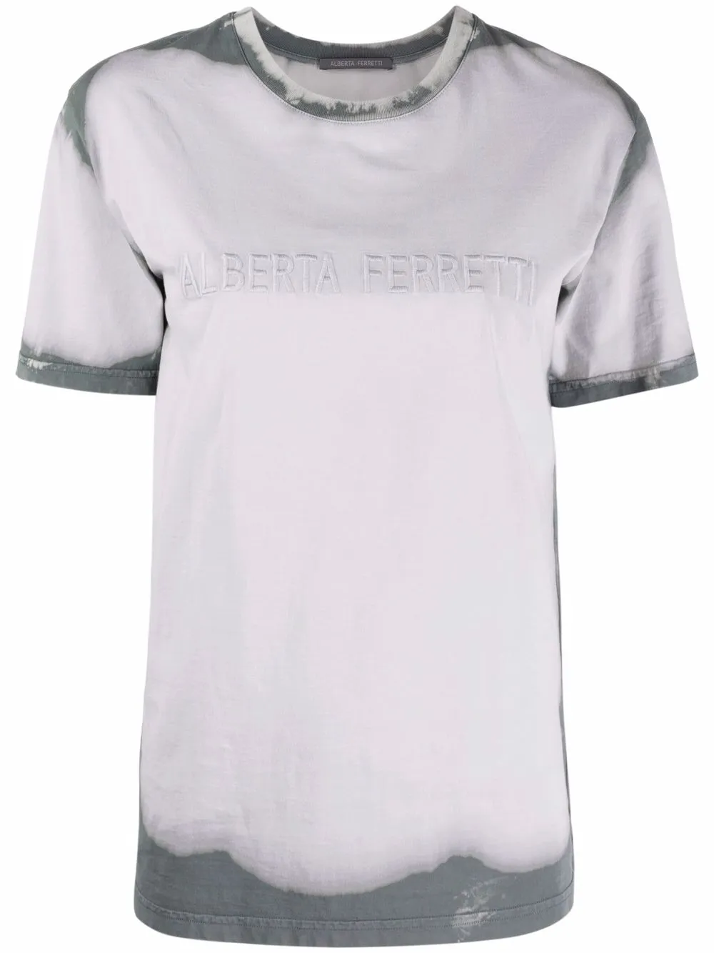 

Alberta Ferretti bleach-effect T-shirt - Grey