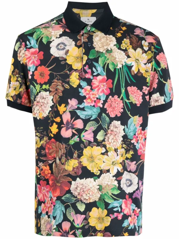 flower polo shirt