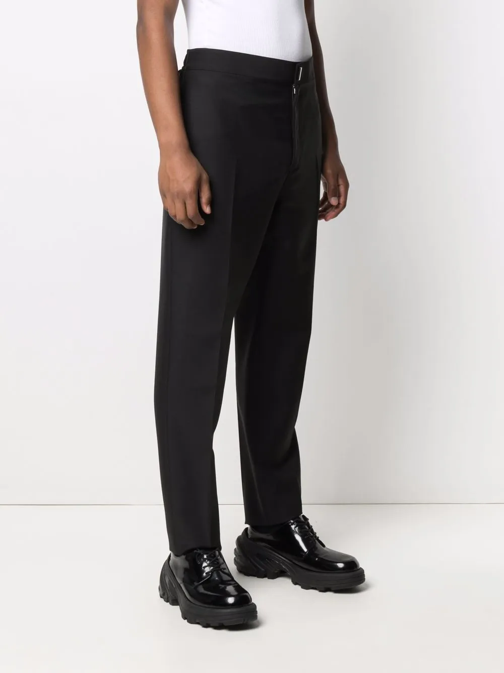 Shop Givenchy Tailored Wool Trousers In Schwarz