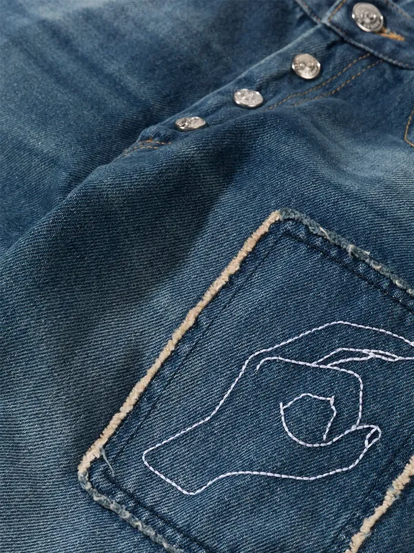 MM6 Maison Margiela Kids ロゴ ワイドジーンズ 通販 - FARFETCH