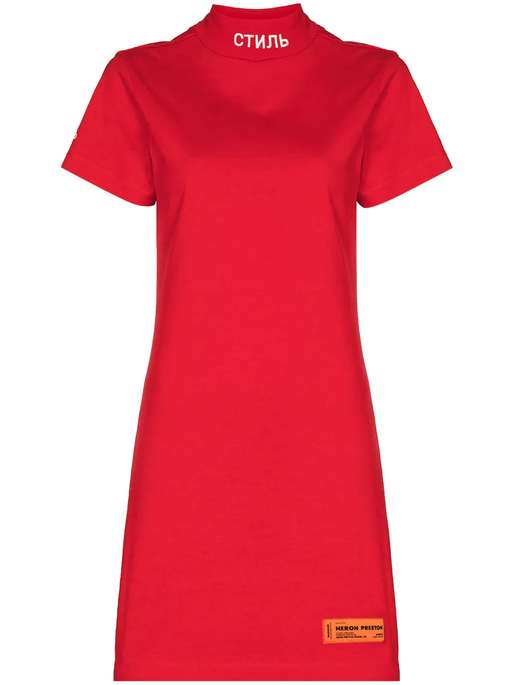 Heron Preston платье-футболка с короткими рукавами