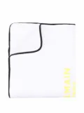 Balmain Kids logo-print blanket - White