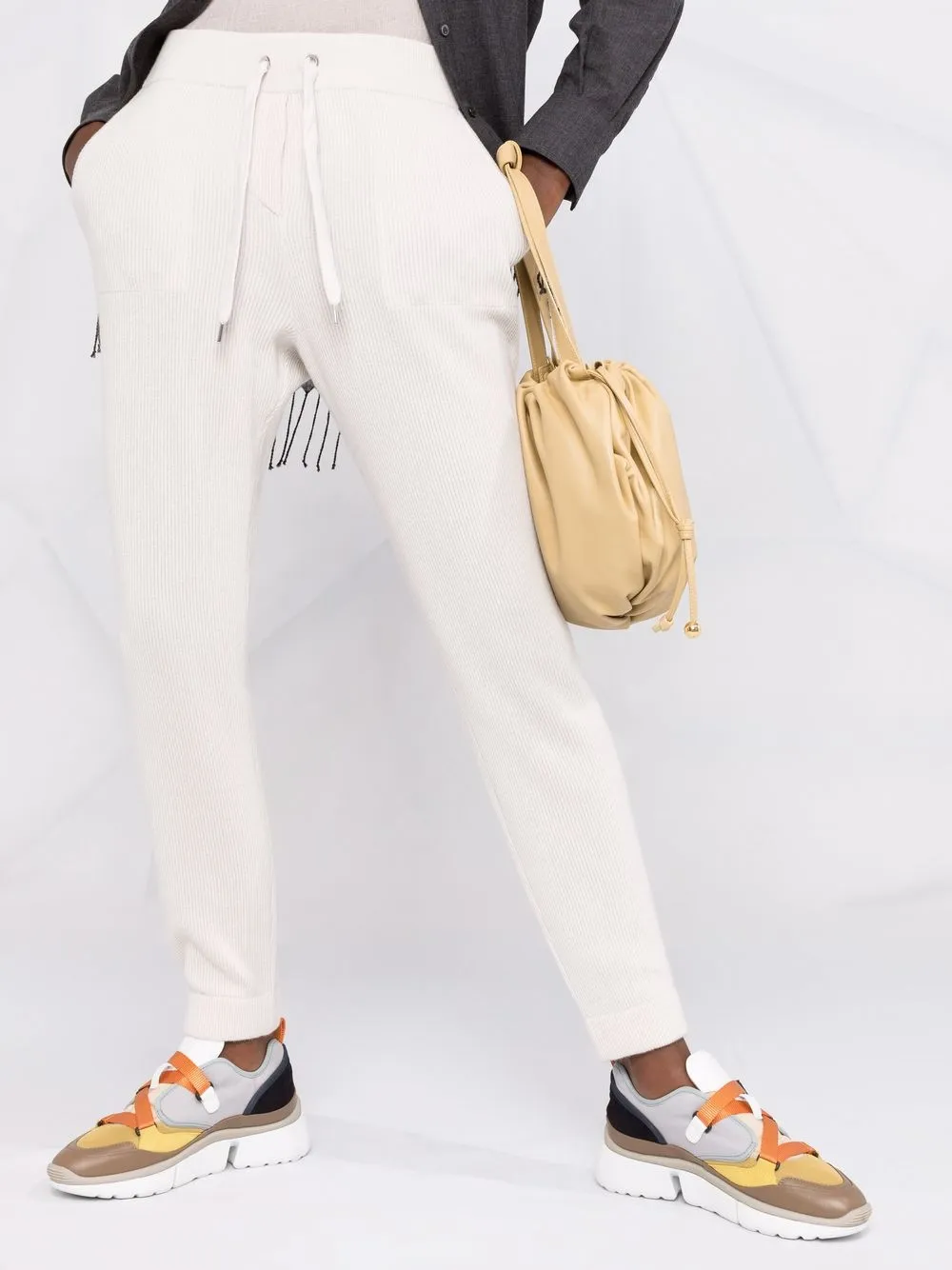 фото Brunello cucinelli спортивные брюки в рубчик