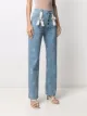 Seen Users jeans con tiro alto y detalle de lazos