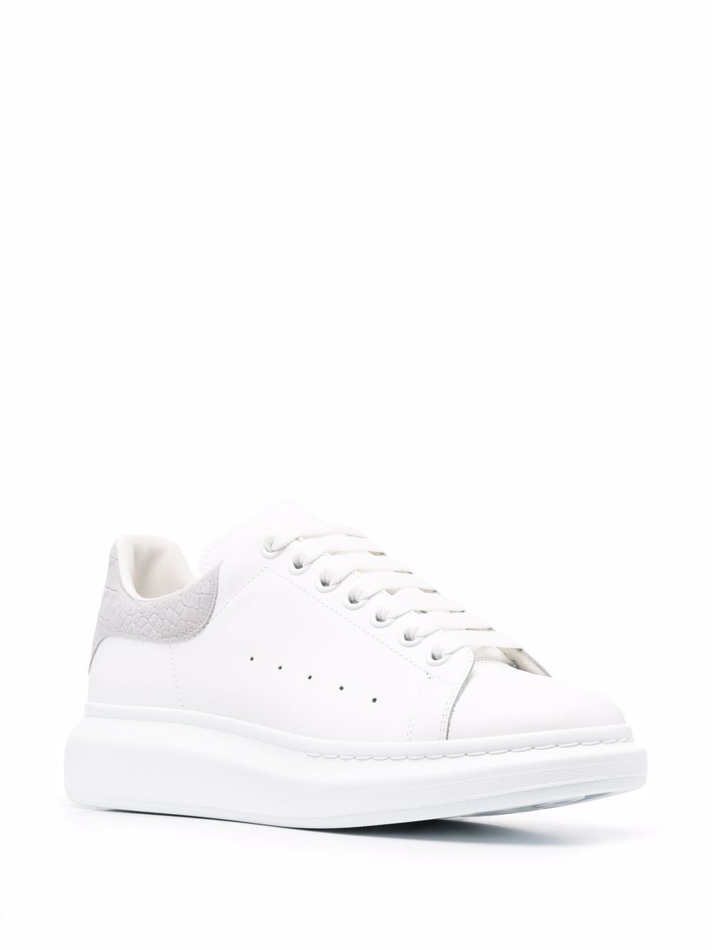 Alexander McQueen Oversize crocodile-embossed Detail Sneakers - Farfetch