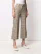 Alberto Biani check pattern cropped trousers