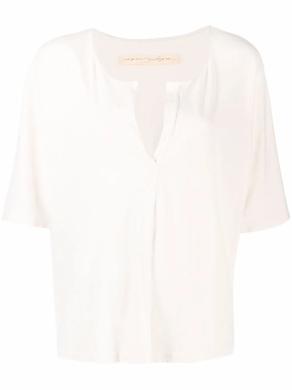 фото Raquel allegra футболка henley с короткими рукавами
