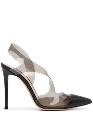 Clear strap cheap pumps