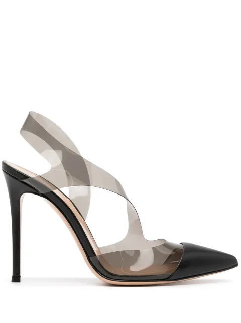 Gianvito Rossi clear-strap pumps