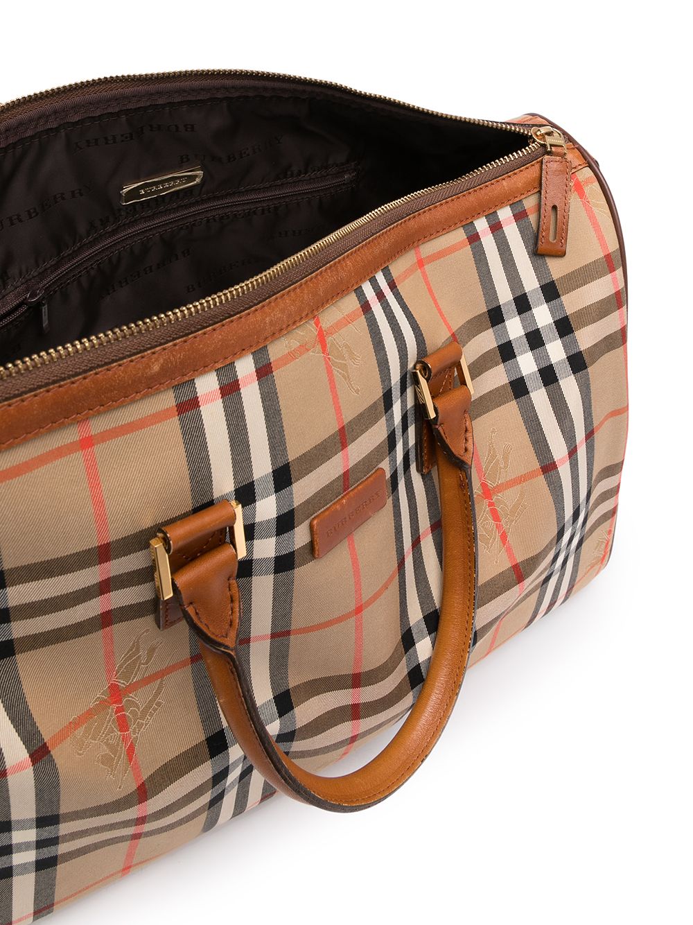 фото Burberry pre-owned сумка-тоут boston в клетку house check