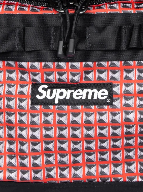 Supreme x The North Face Studded Small Base Camp Duffle Bag Red