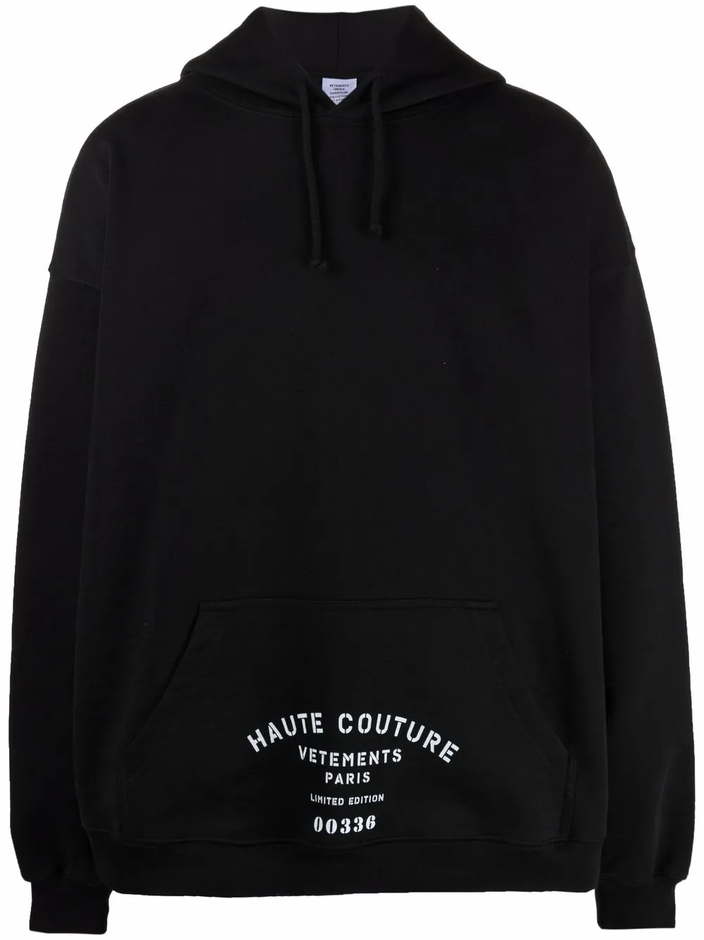 VETEMENTS Hoodie met logoprint Zwart