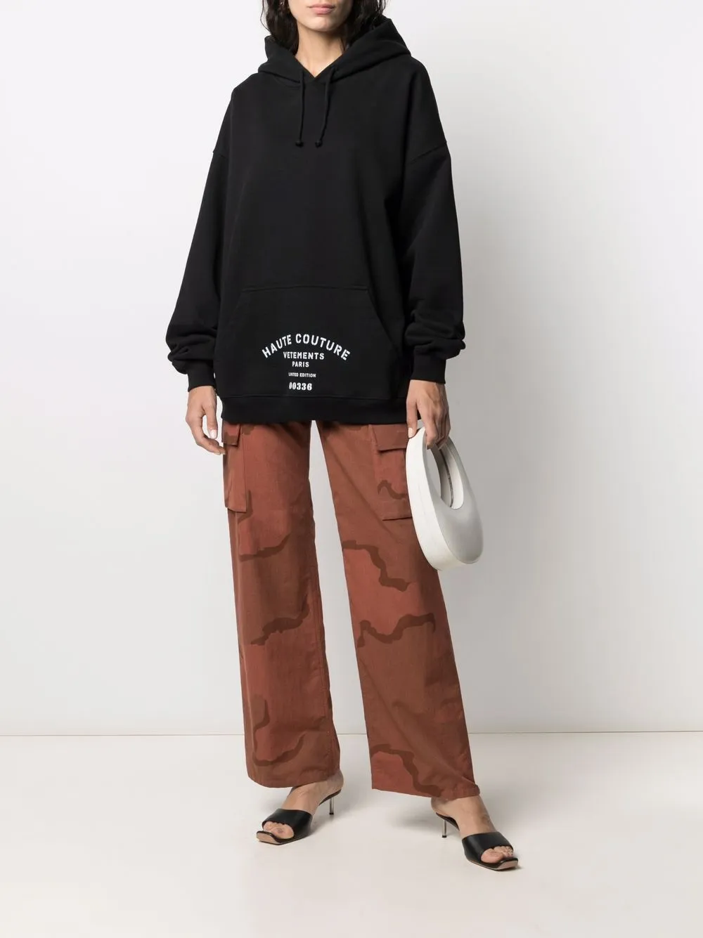 VETEMENTS Hoodie met logoprint Zwart