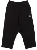 MM6 Maison Margiela Kids drop crotch track pants - Black