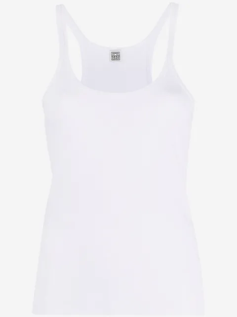 TOTEME ribbet tanktop med dyb halsudskæring