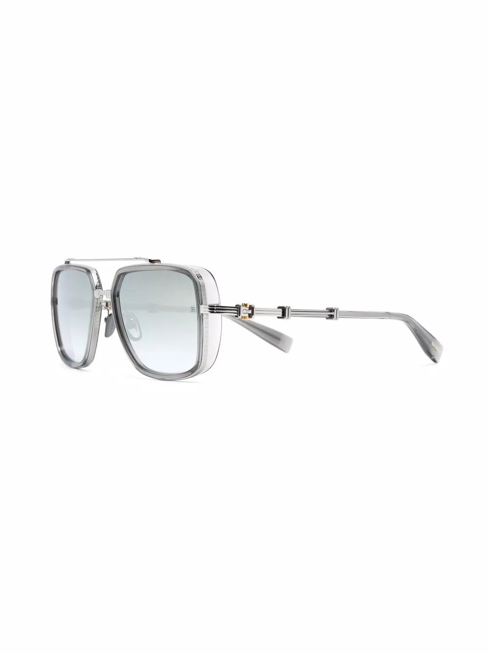 Balmain Eyewear Officier zonnebril met piloten montuur - Grijs