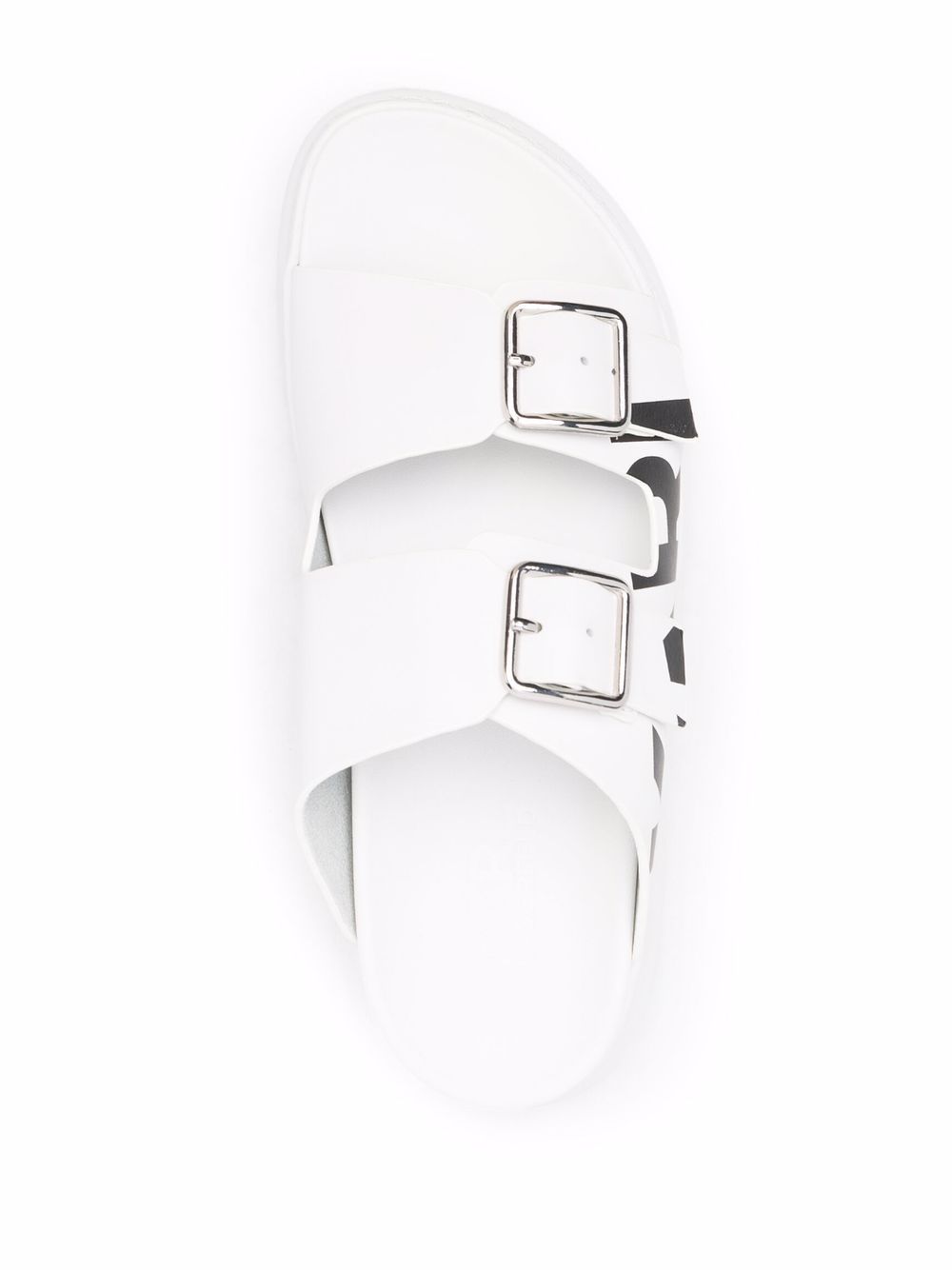 фото Karl lagerfeld logo-print buckled sandals