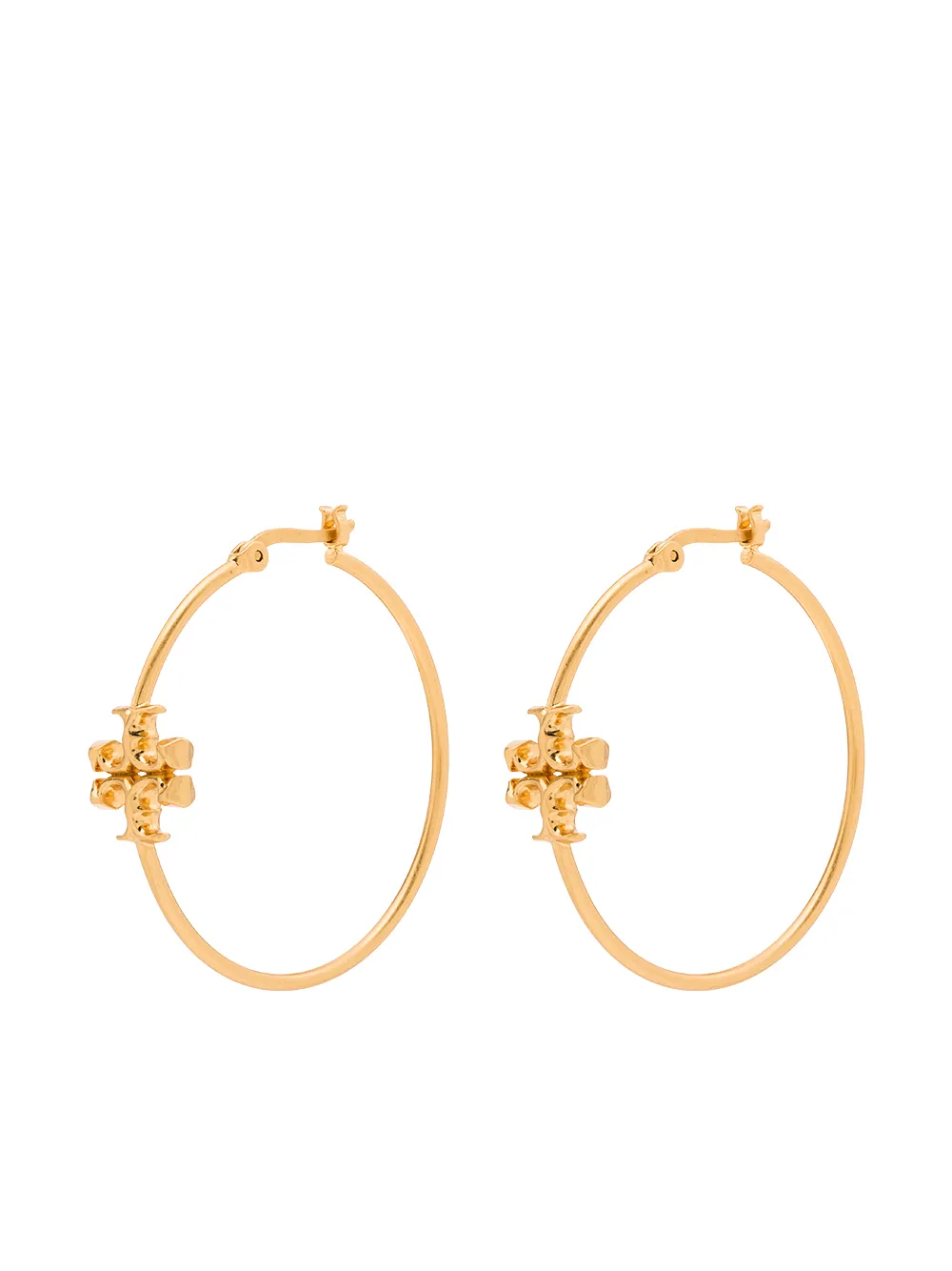 

Tory Burch Kira Double-T hoop earrings - Gold