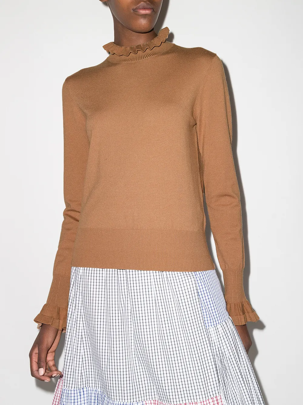 Image 2 of See by Chloé ruffle high neck jumper