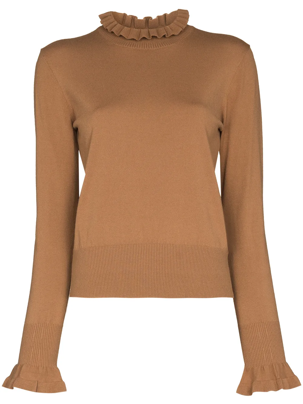 Image 1 of See by Chloé ruffle high neck jumper