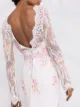 Parlor Jezebel floral bead-embroidered gown