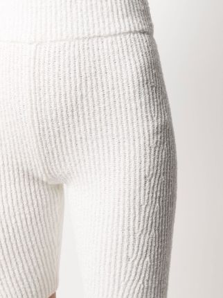 organic cotton-blend ribbed shorts展示图