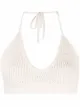 Image 1 of Rag & Bone Lena cotton-blend halterneck top
