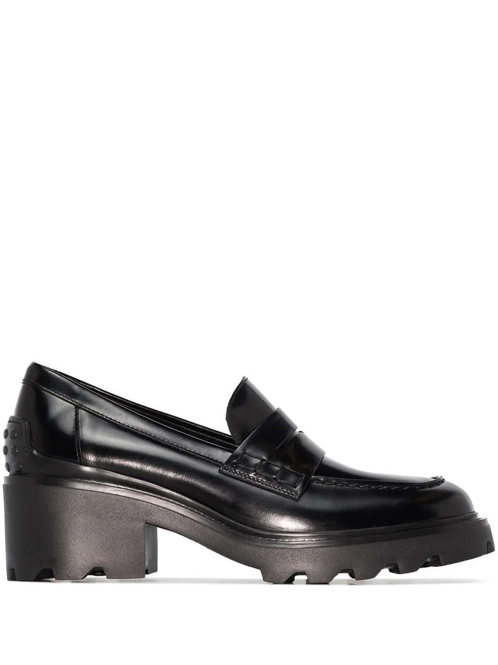 Tod's пенни-лоферы на каблуке