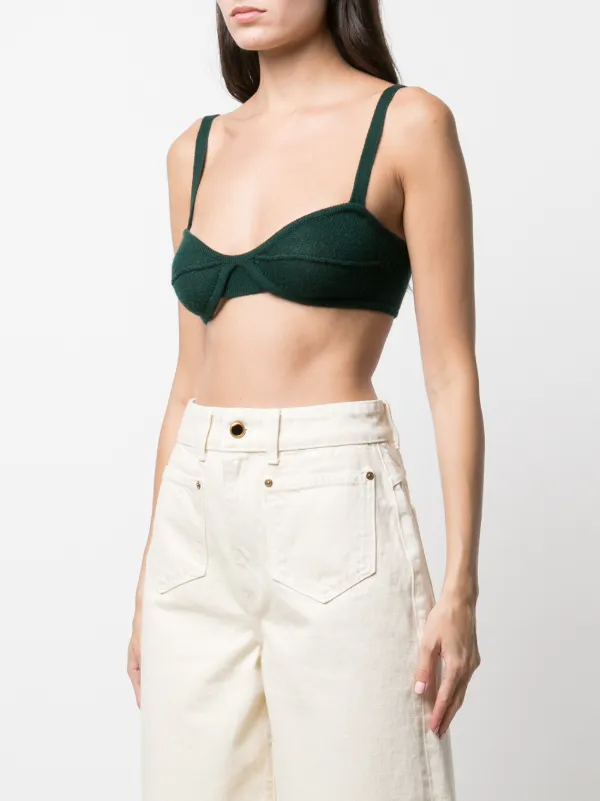 KHAITE Cashmere Bralette Top - Farfetch