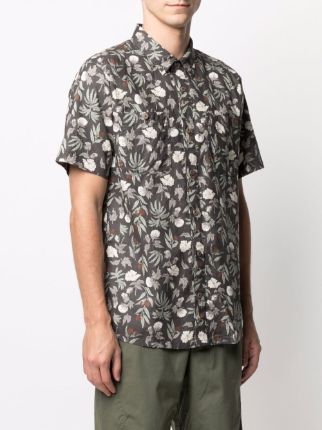 Back Step floral-print shirt展示图