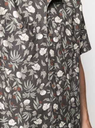 Back Step floral-print shirt展示图