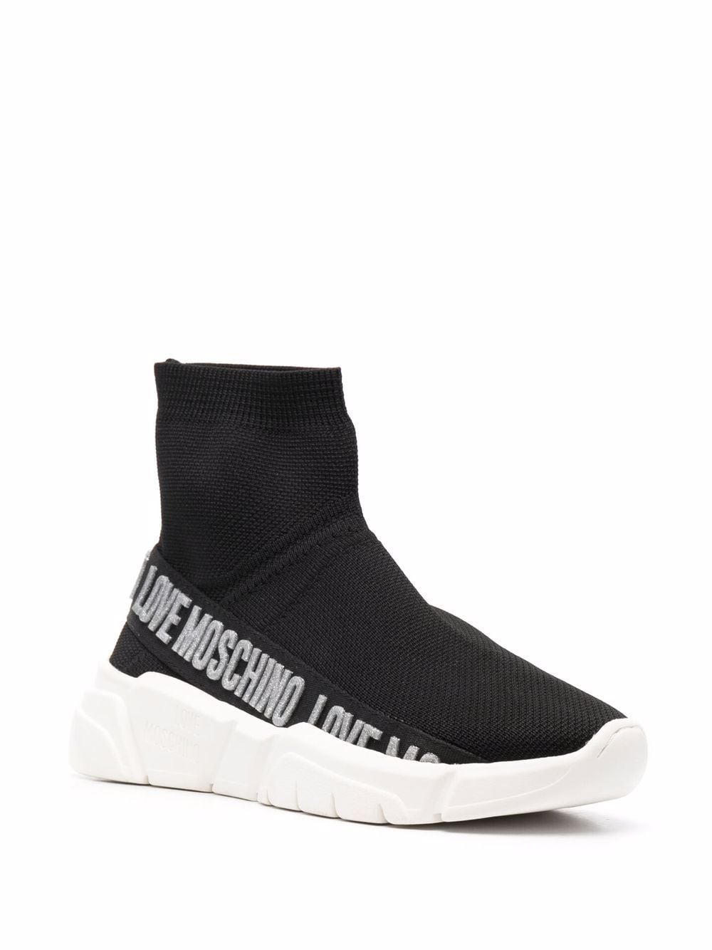 Image 2 of Love Moschino sock-style sneakers