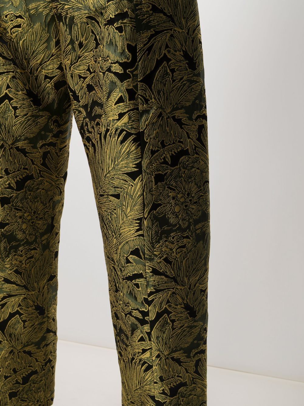 фото Alberto biani укороченные брюки с цветочной вышивкой