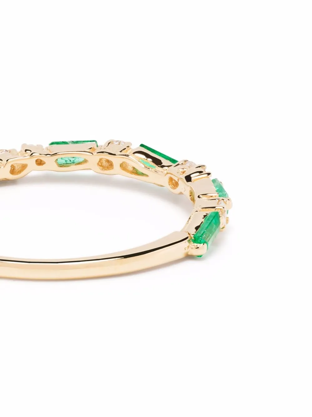 Suzanne Kalan Anello in oro giallo 18 carati con smeraldo e diamanti | Alta gioielleria | Image 4