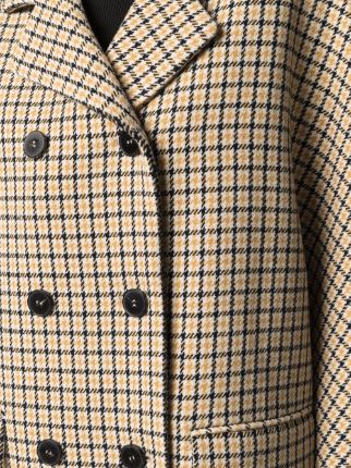 houndstooth double-breasted coat展示图