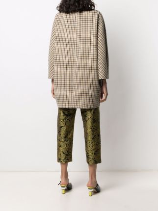 houndstooth double-breasted coat展示图