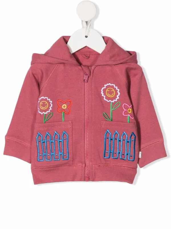 embroidered zip up jackets