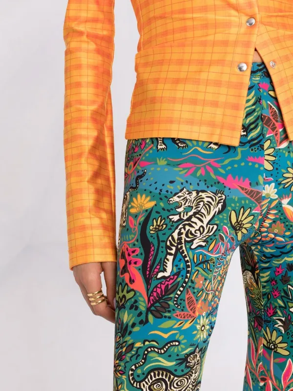 Shop La DoubleJ Giungla-print fleece 