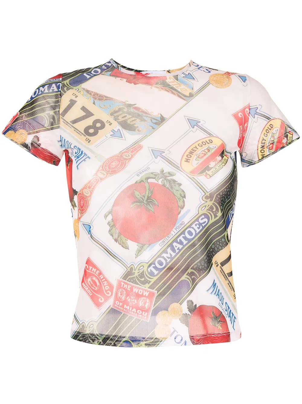 Miaou футболка с короткими рукавами и принтом Figaro