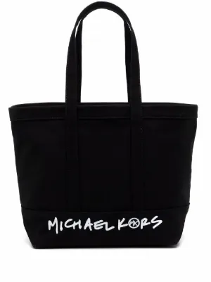 michael kors shopping bag black