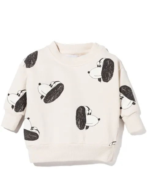 Bobo Choses dog print crew neck sweatshirt