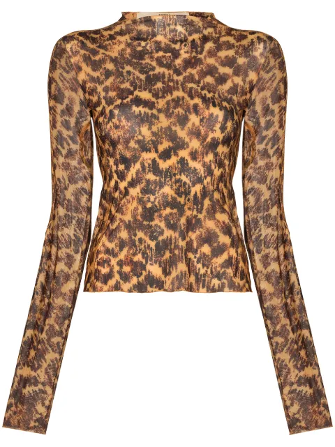 KNWLS Halcyon printed long-sleeve top